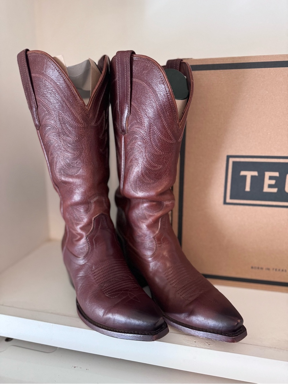 Tecovas Women's Leather Heeled Cowboy Boots